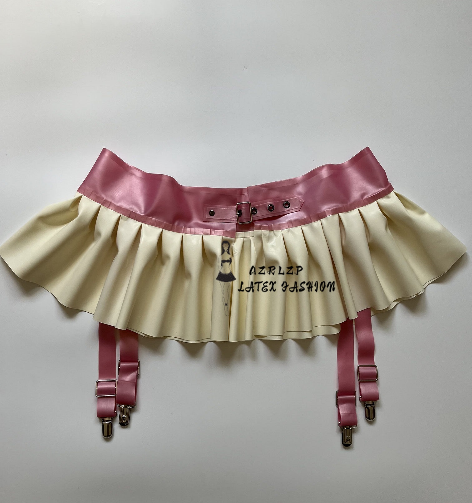 Garter Belt Set - Liguero con volantes para mujer, color