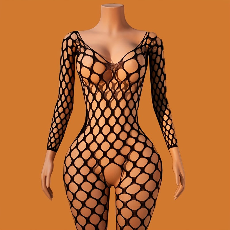 Conjunto de 3 piezas: Bodystoc - Bodystocking Fishnet reseña y precio