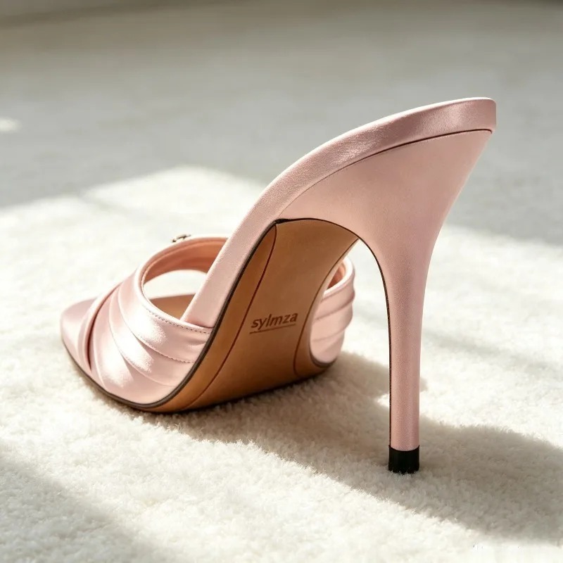 Sandalias de Mujer con Detalle - Slip Dress Satin reseña y precio