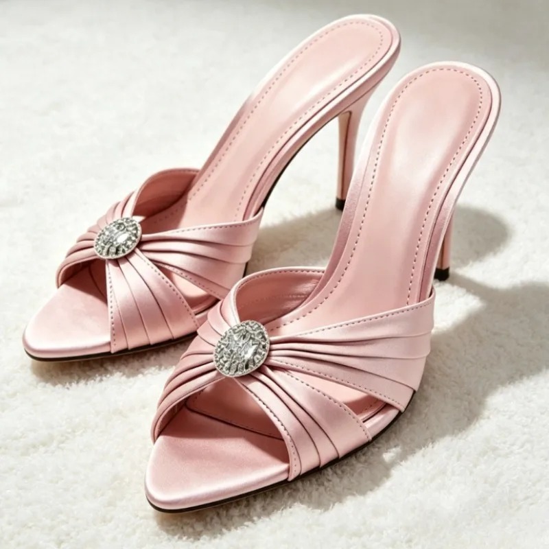 Sandalias de Mujer con Detalle - Slip Dress Satin reseña y precio