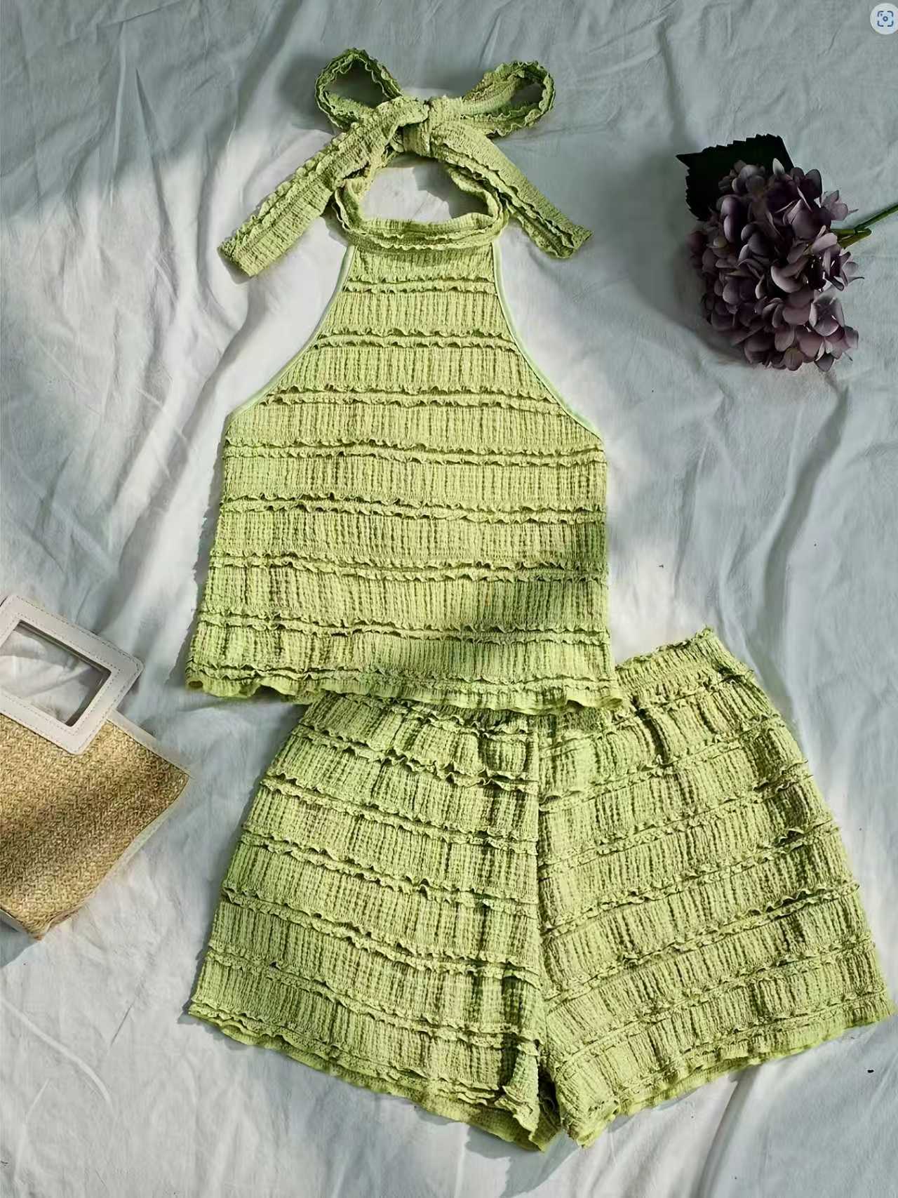 Conjunto de Top Corto y Pantal - Cami Top Lace reseña y precio