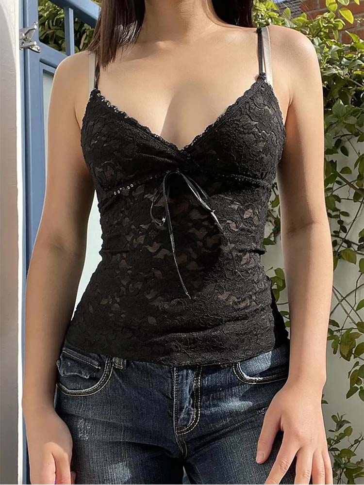 Camisetas Cortas de Encaje Tra - Cami Top Lace reseña y precio